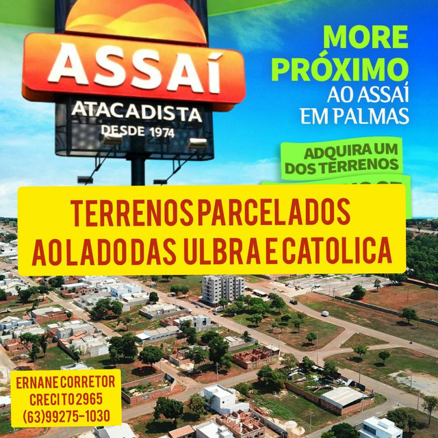 Mega oportunidade terrenos parcelados ao lado ulbra e Assaí atacadista