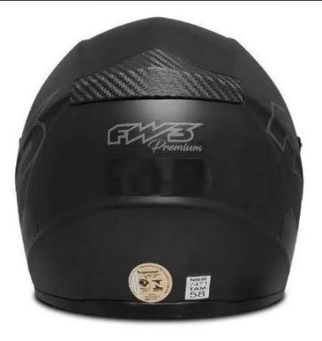 Capacete Top FW3 Classic Premium (viseira extra fumê) - Foto 13