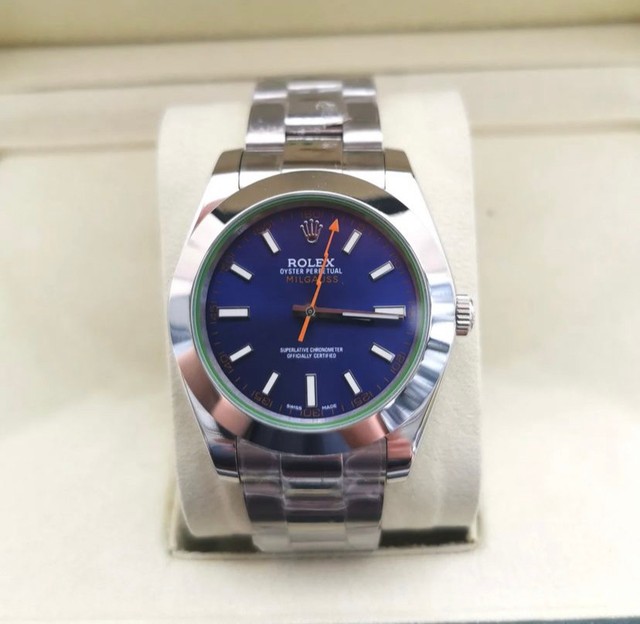 Relógio Rolex MilGauss Automático Azul Novo 