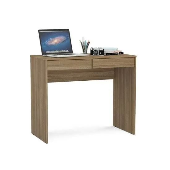 Mesa (escrivaninha) com 1 gaveta cor castanho. Produto Novo - Foto 2