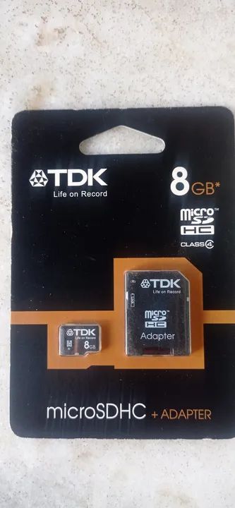 Cartão De Memória Microsd TDK 8GB + Adap Leia desc - Foto 2