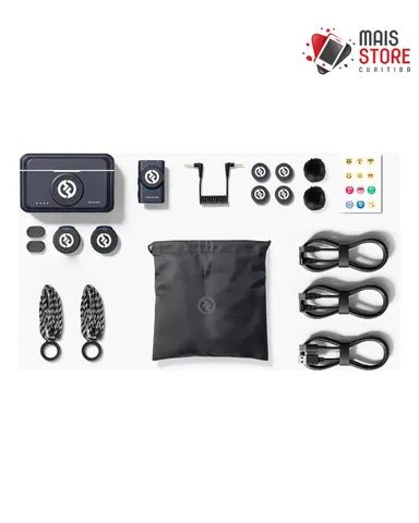 Microfone Sem Fio Hollyland Lark M2 Combo - Shine Charcoal (Novo/Lacrado)