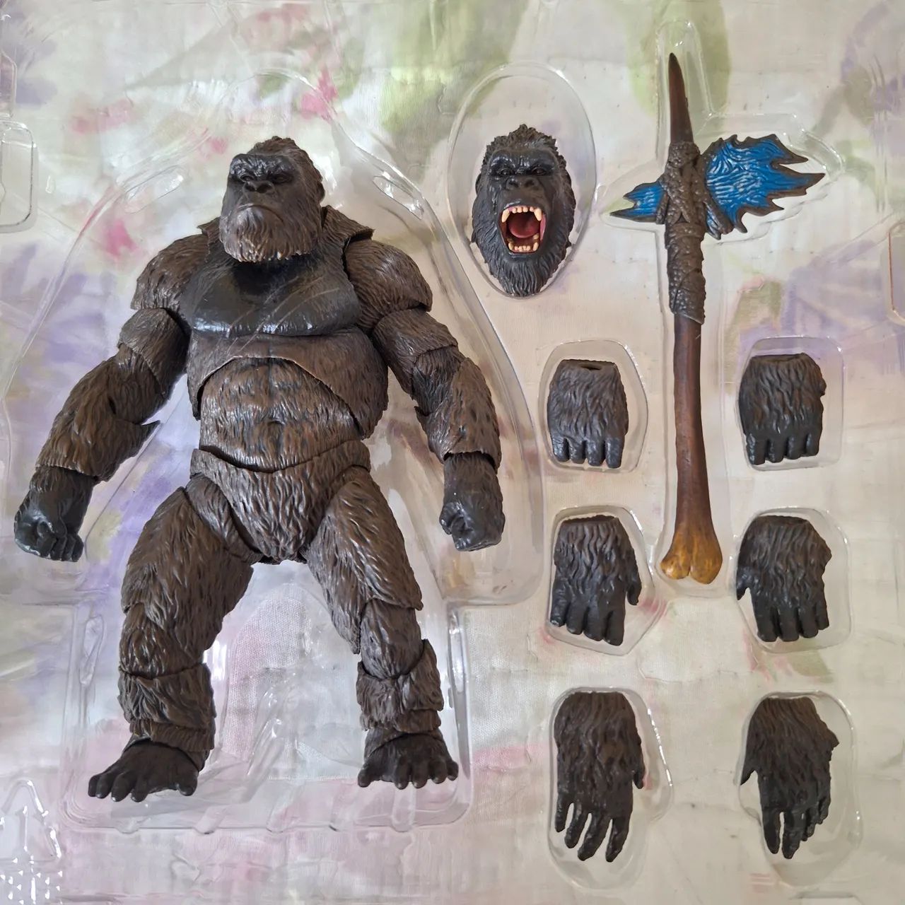 Boneco Kong 2021 SH Monsterarts Godzilla vs Kong