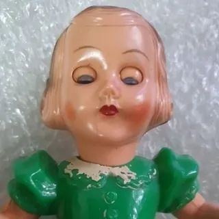 ? Boneca Antiga de Pasta - Articulada e Bem Conservada! ? - Foto 5