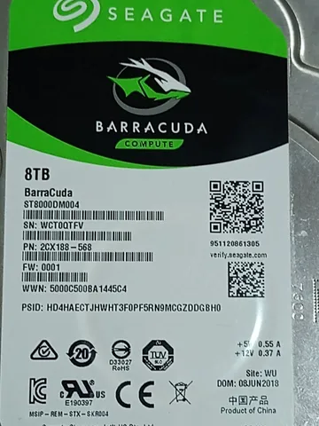 HD 8 TB Seagate