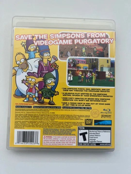 Jogo The Simpsons Game Ps3 - Foto 2