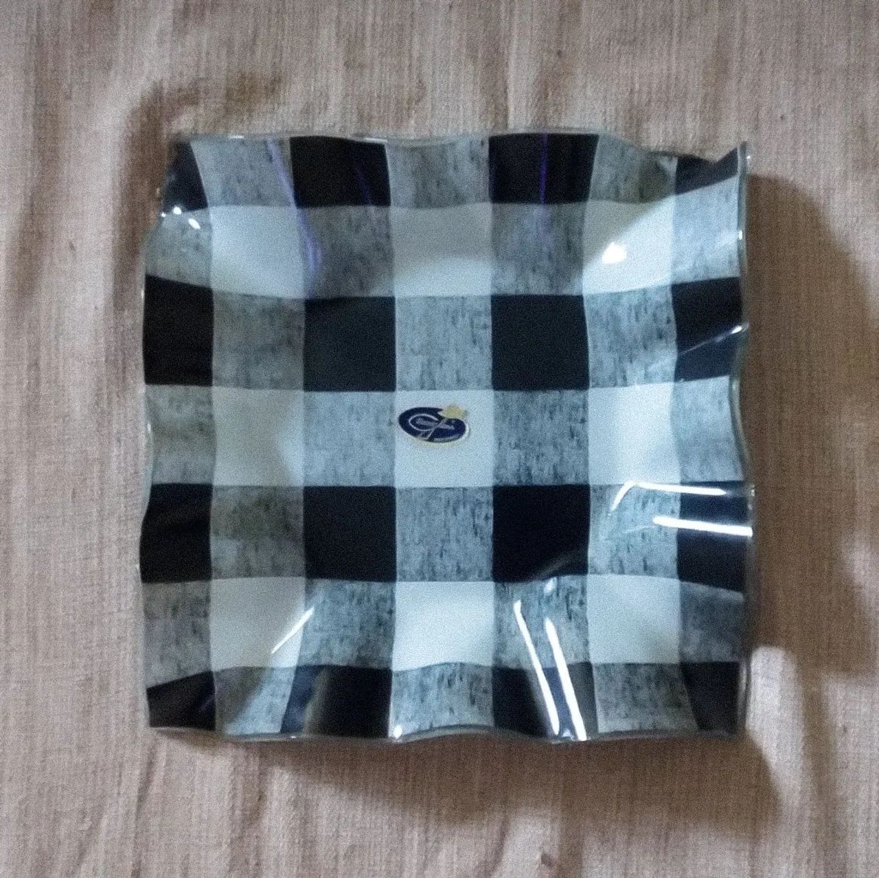 Travessa quadriculada da Decor Glass