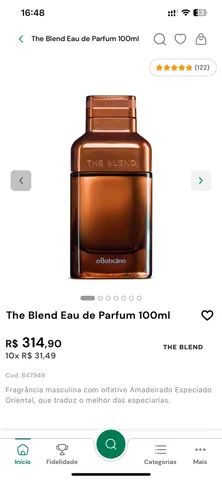 The blend Boticário abaixo do valor da revista