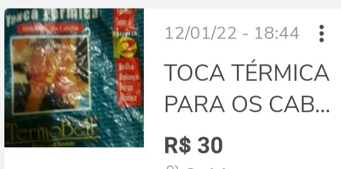 TOCA TÉRMICA, ESCOVA ELÉTRICA.