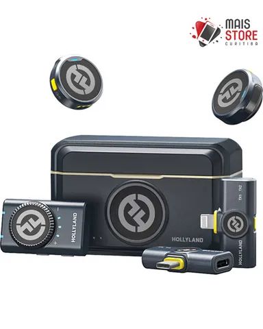Microfone Sem Fio Hollyland Lark M2 Combo - Shine Charcoal (Novo/Lacrado) - Foto 5