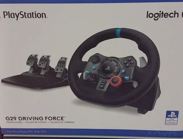 Volante Logitech G29 Driving Force para PS5, PS4, PS3 e PC