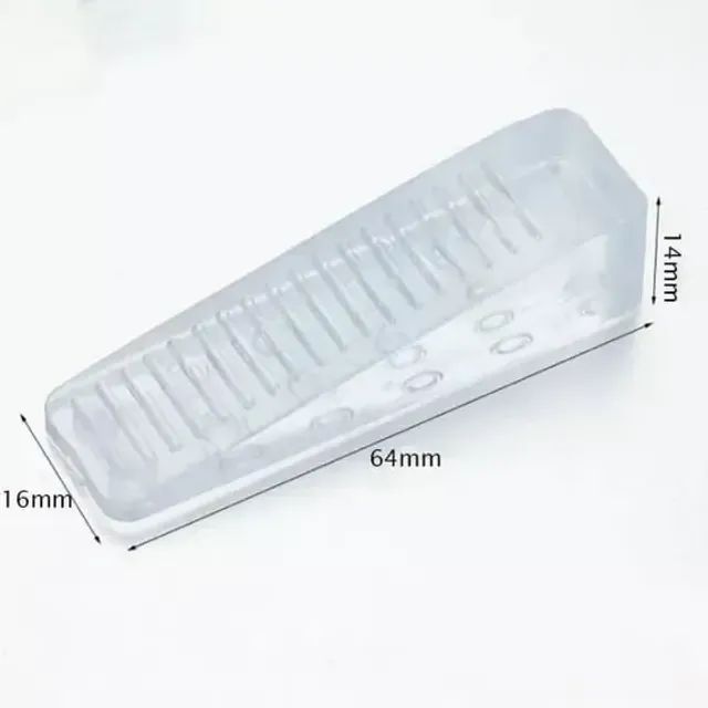 Aparador Peso de Porta Silicone Transparente 2pcs - Bestfer - Foto 3