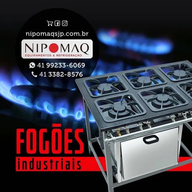 FOGÃO INDUSTRIAL 4 BOCAS ALTA PRESSÃO 30X30 P7 - MR FOGÕES  - Foto 6