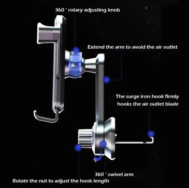 Suporte Celular Phone Holder com rotação de 360 graus O Melhor Suporte - Foto 5