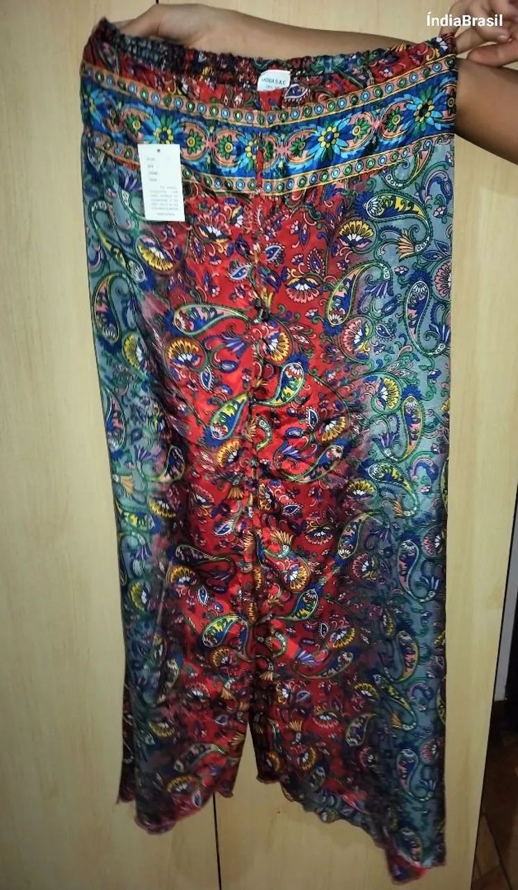 Calça Indiana Pantalona estampada - Foto 3