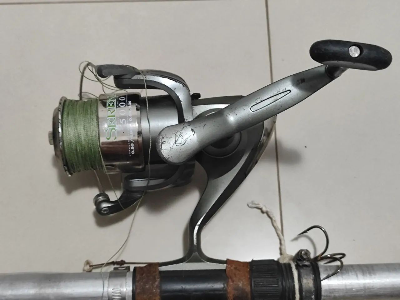 Molinete Serena 5000<br>3 Rolamentos. Pescaria Pesada.