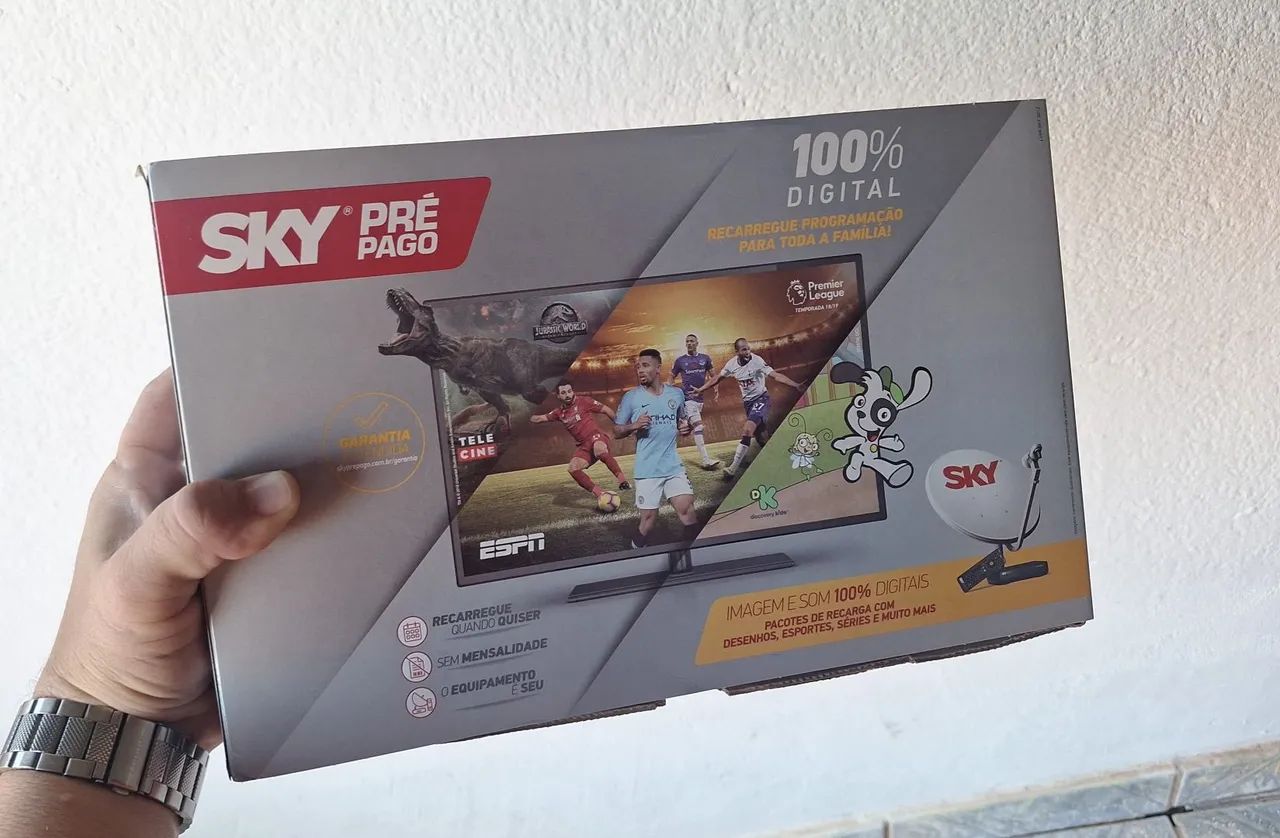 Aparelho Sky pré-pago completo