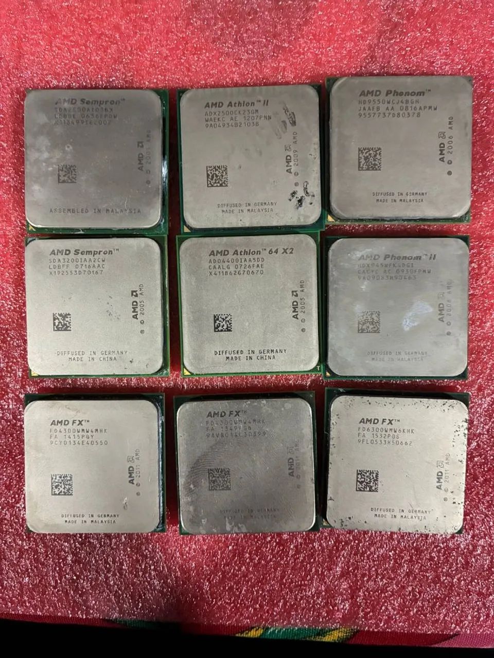 Processadores AMD diversos - Sempron, Athlon, Phenom, FX