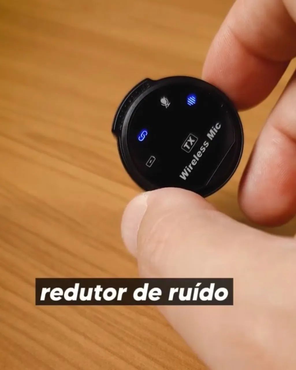 Lapela J6 Xiaomi (2 Microfones) Bluetooth, sem fio e com case de carregamento sem fio - Foto 2