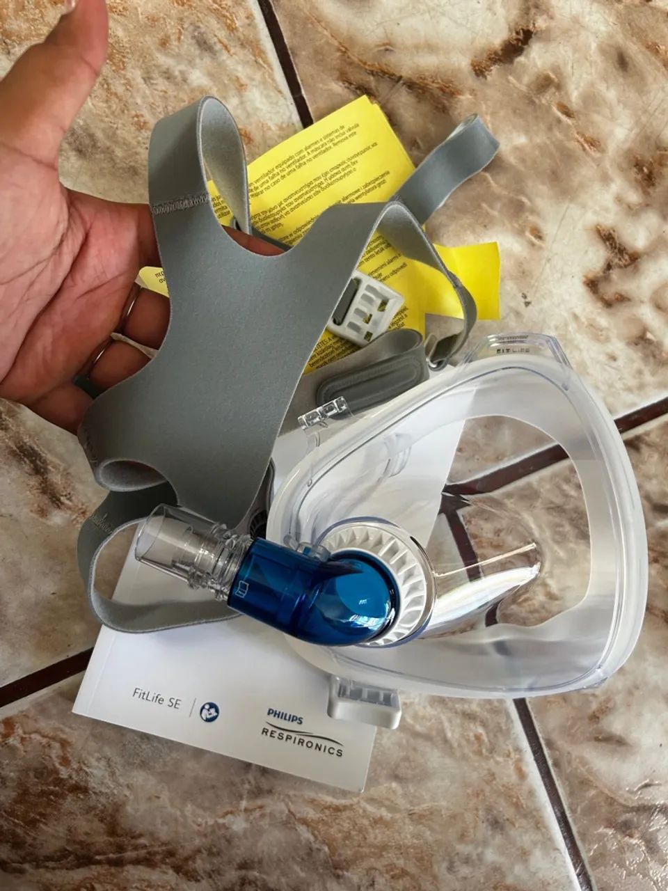 Máscara Facial Respironics FitLife SE - Nova - Foto 2