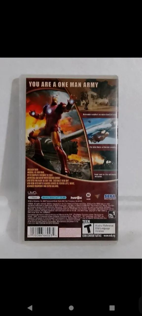 Jogo de psp iron man - Foto 4