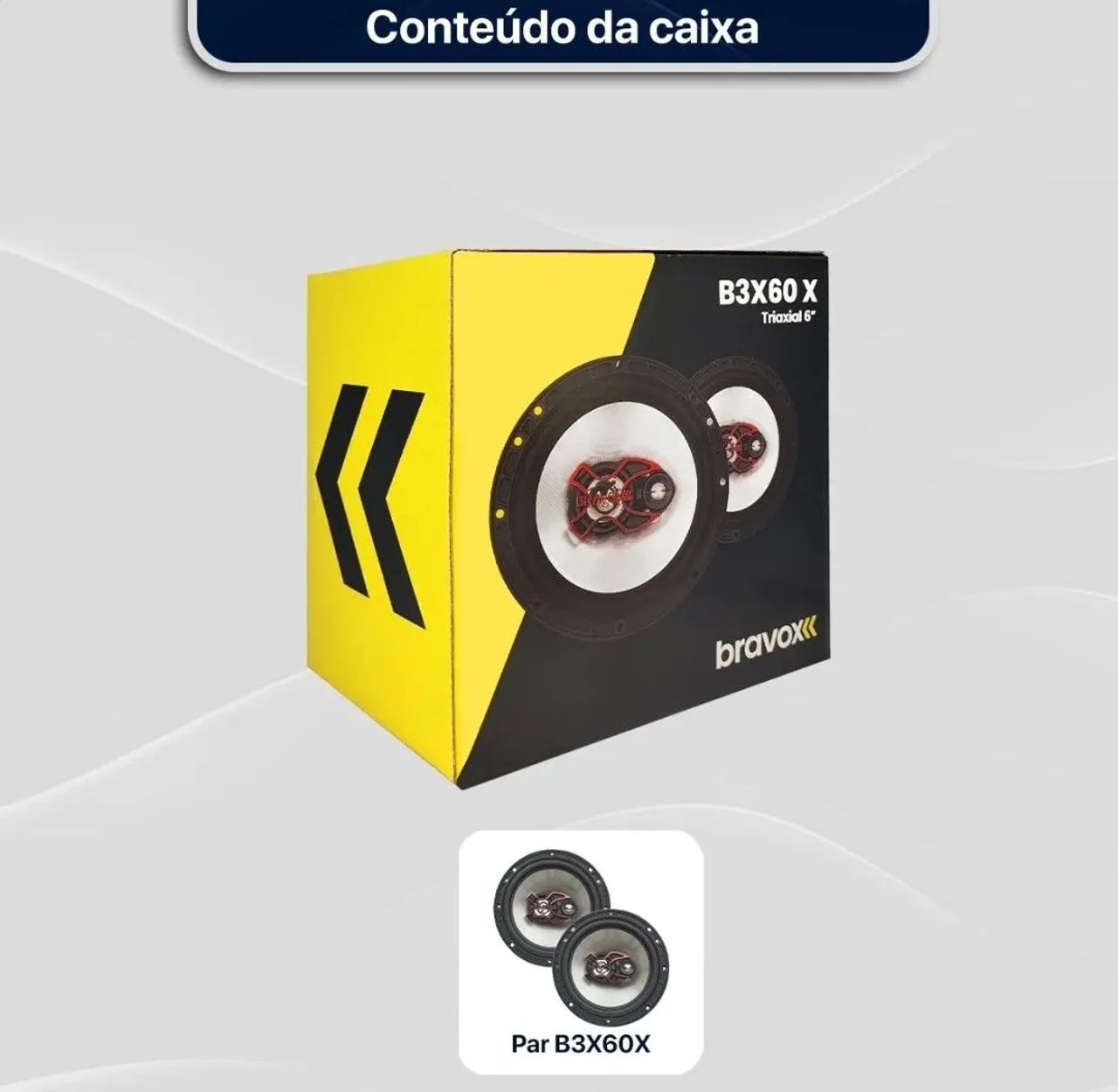 Alto-falantes B3x60x ou B3X50x 5 e 6 polegadas Par - Foto 3