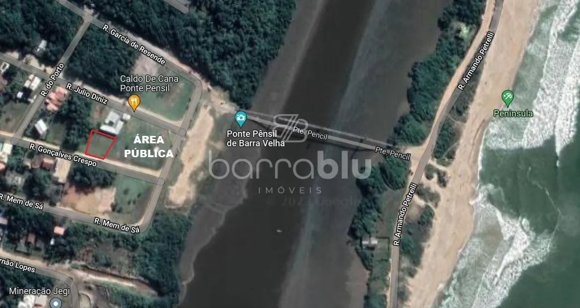 Terreno 626m²  frente para Ponte Pênsil  Quinta dos Açorianos. Barra Velha SC - Foto 7