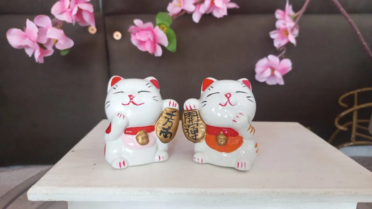 Gatos da Sorte Maneki Neko - Decoração