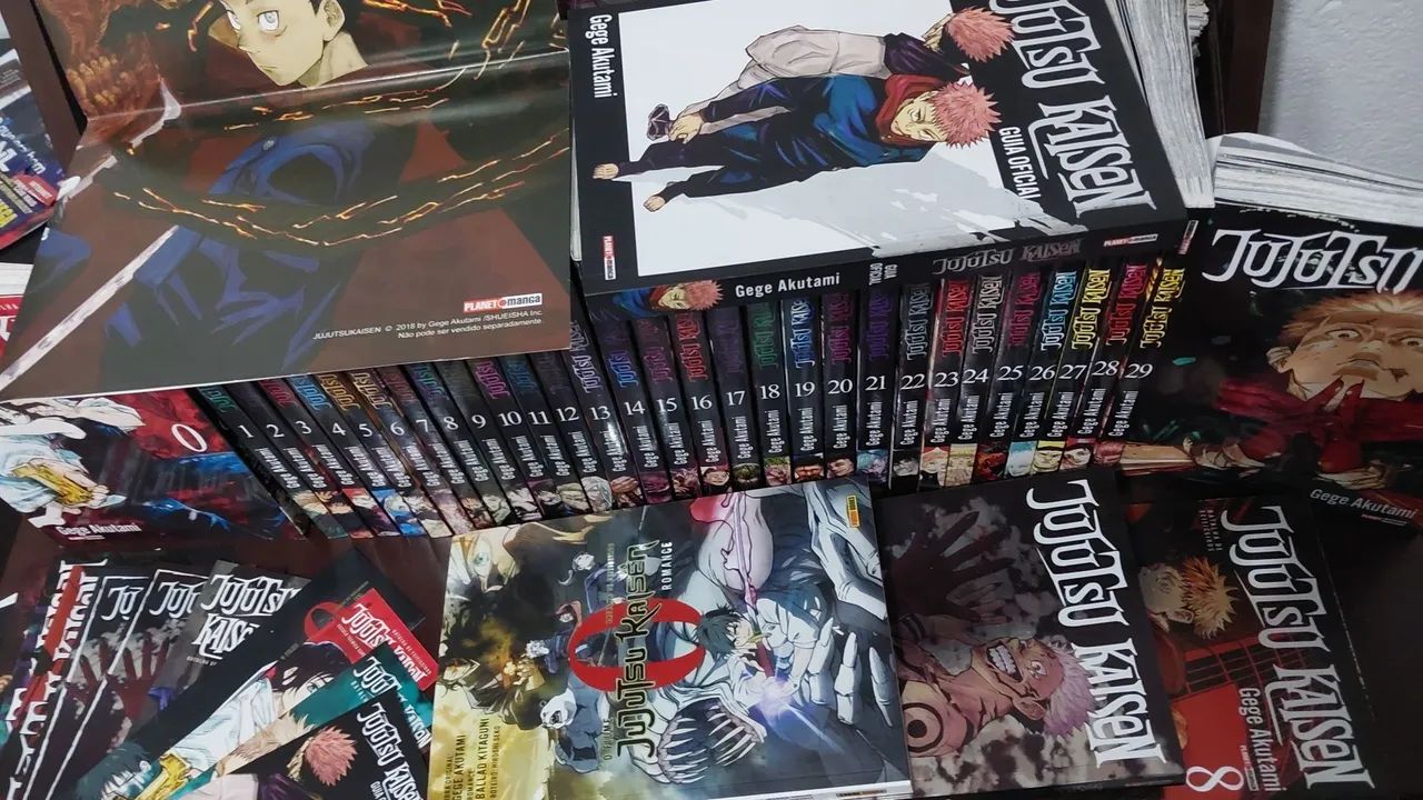 Jujutsu Kaisen 0 ao 30 e Poster + Variantes + Guia Oficial + 0 Novel - Foto 6