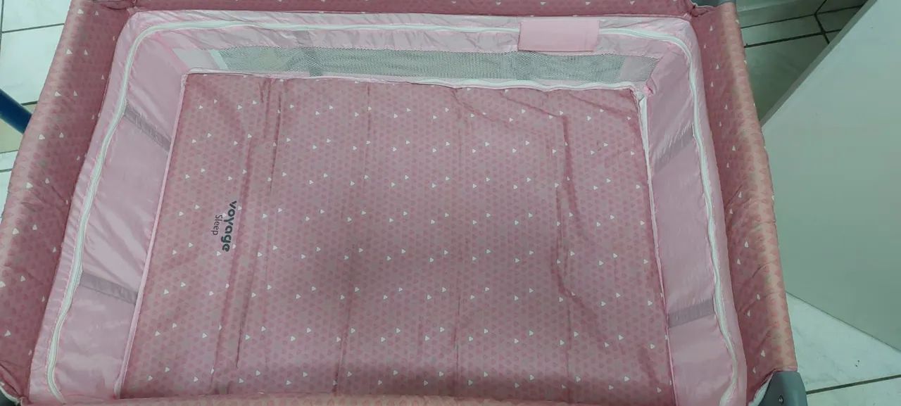 Berço Portátil Voyage Sleep Rosa