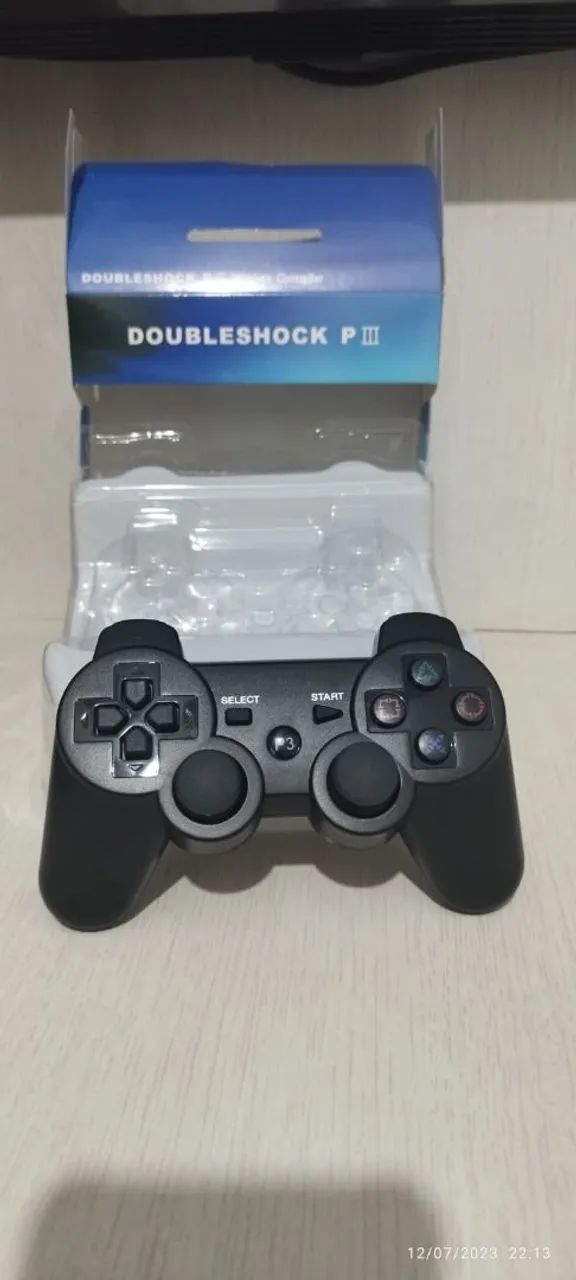 Controle Wireless Doubleshock PS3 - Foto 2