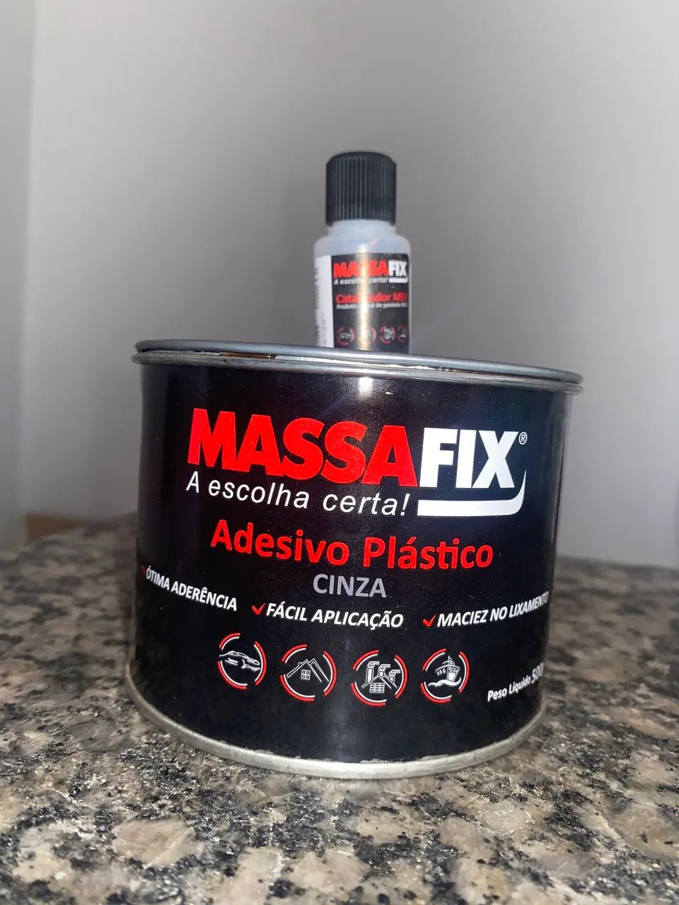 Adesivo plástico cinza - Foto 2