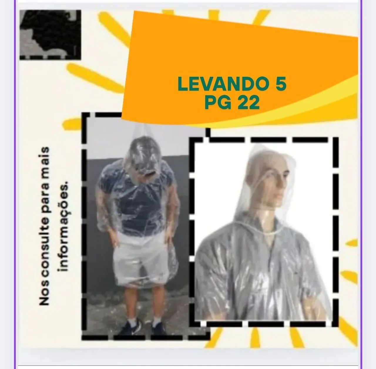 5 Capas de Chuva Impermeáveis UPLASS - R$27 - Foto 2