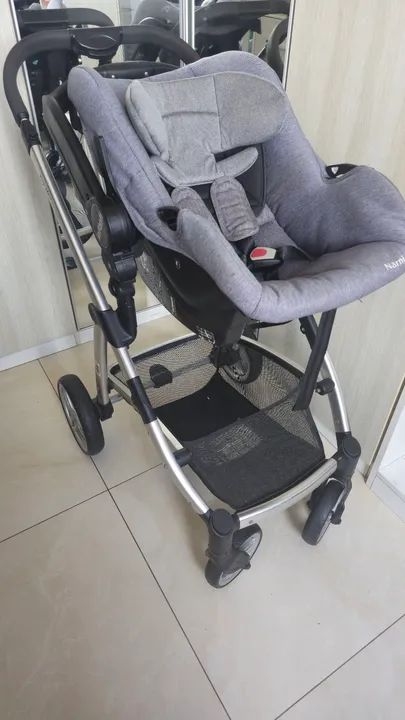 Carrinho de bebê completo e moderno - Foto 5