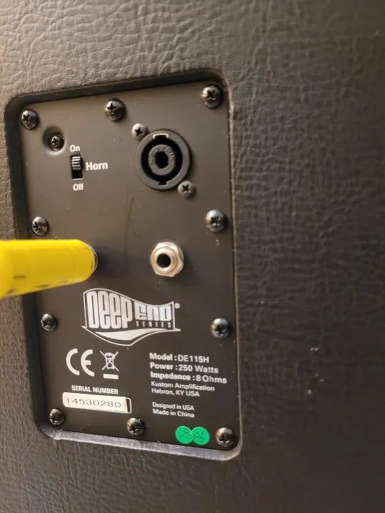 Caixa e amplificador contrabaixo KUSTOM Deep End - Foto 6