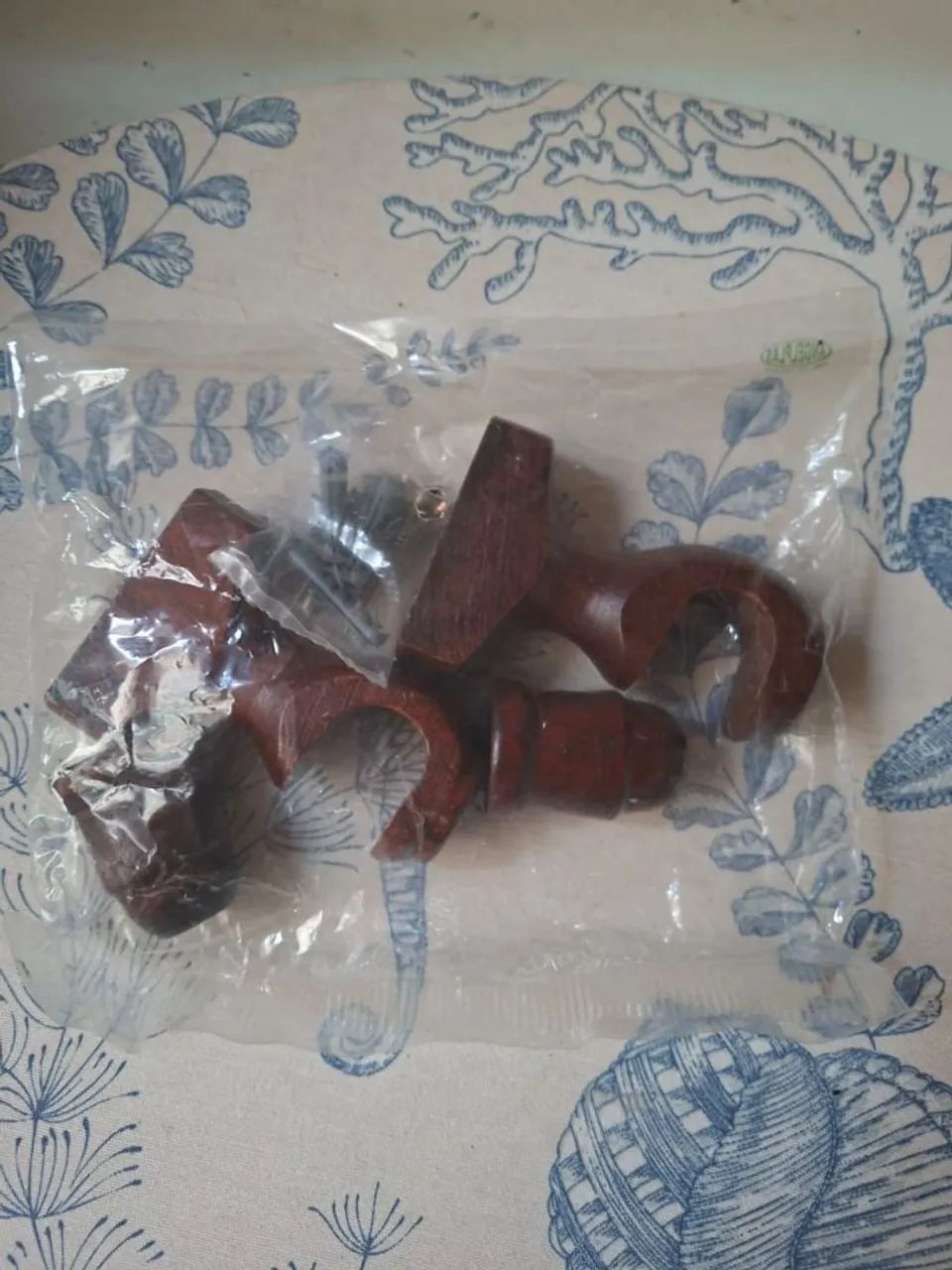 Encaixe de varão para cortina madeira simples 20,00