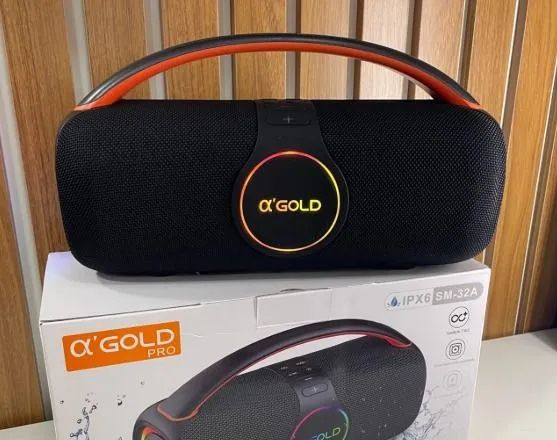 Caixa de Som Bluetooth c/ LED e Alça - O'GOLD - Foto 3