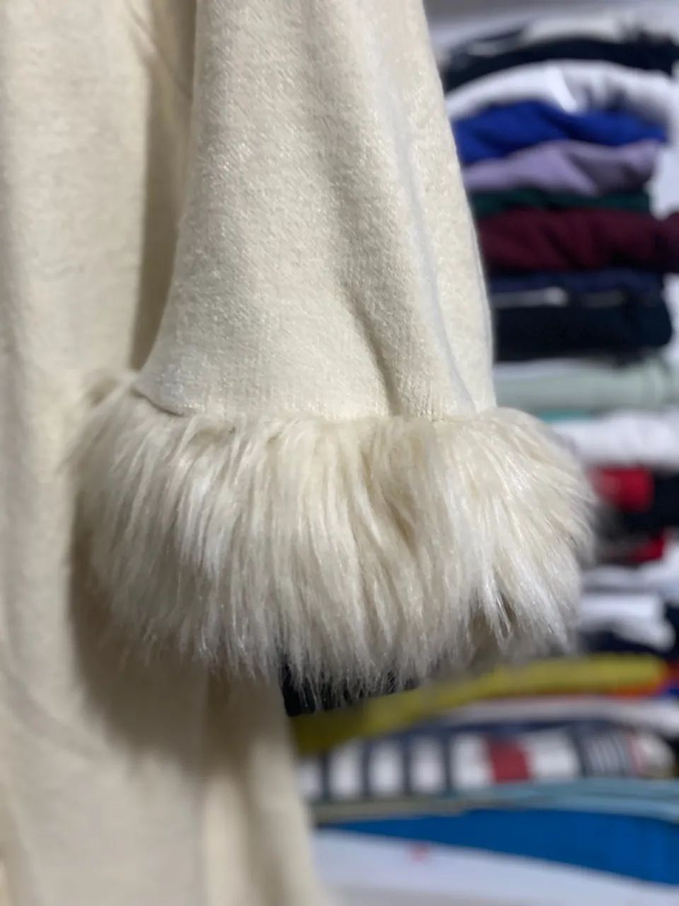 Casaco de Pelúcia Branco - Foto 3