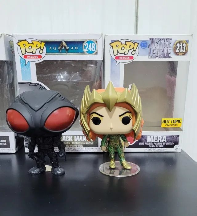 Funko Pop Kit Aquaman, Mera, Black Manta E Arthur Curry - Foto 3