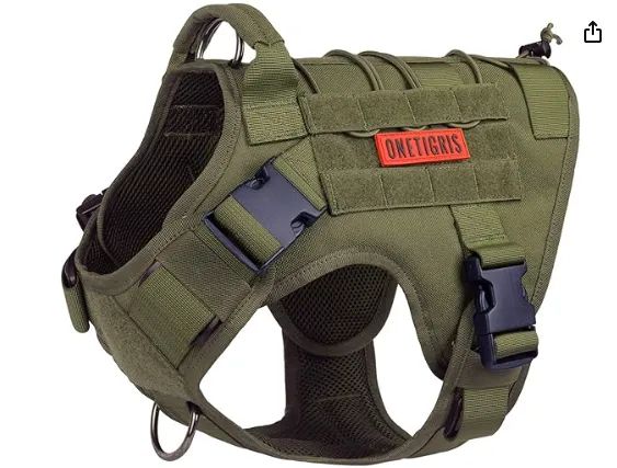 Peitoral Tático para Cães (tamanho P)