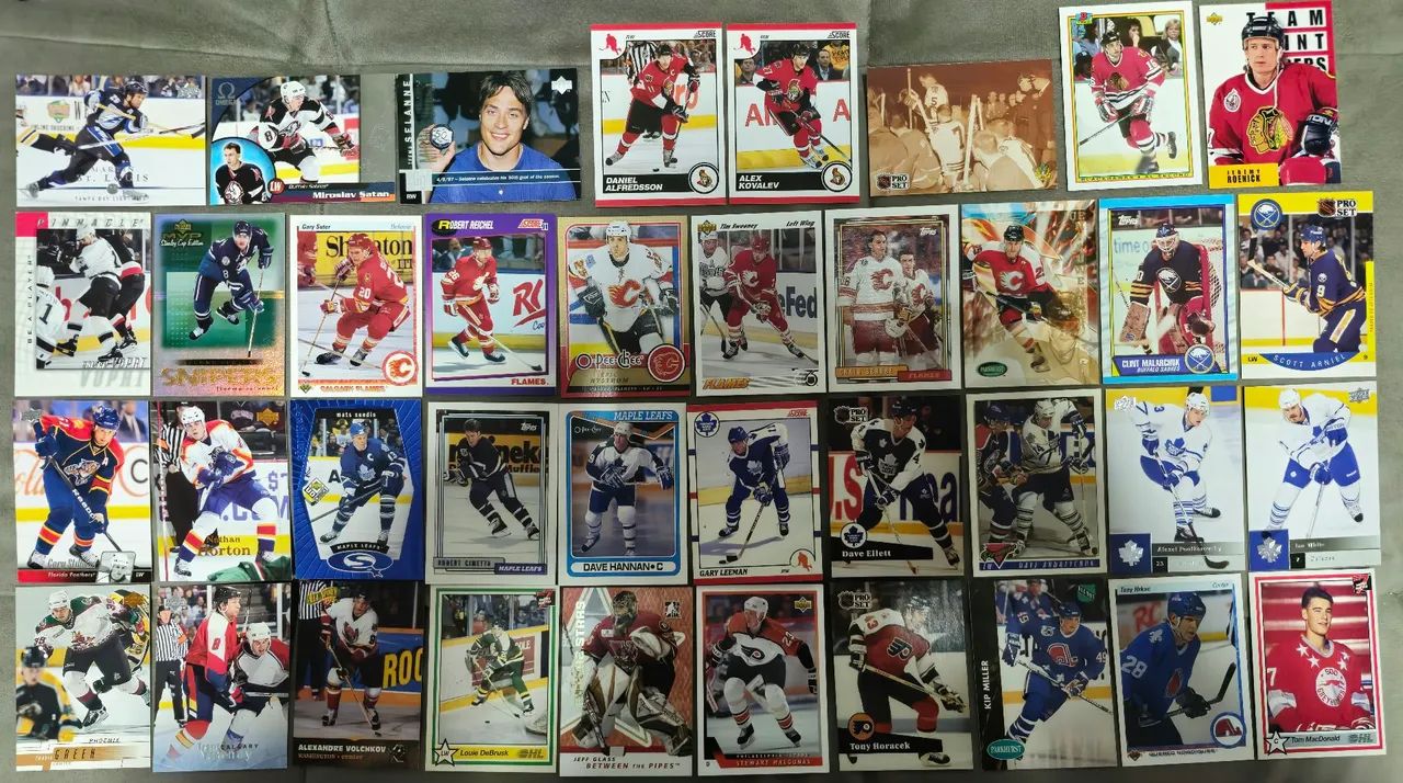 Cartas NHL upper deck score fleer ultra NHL Pro Set - Foto 3