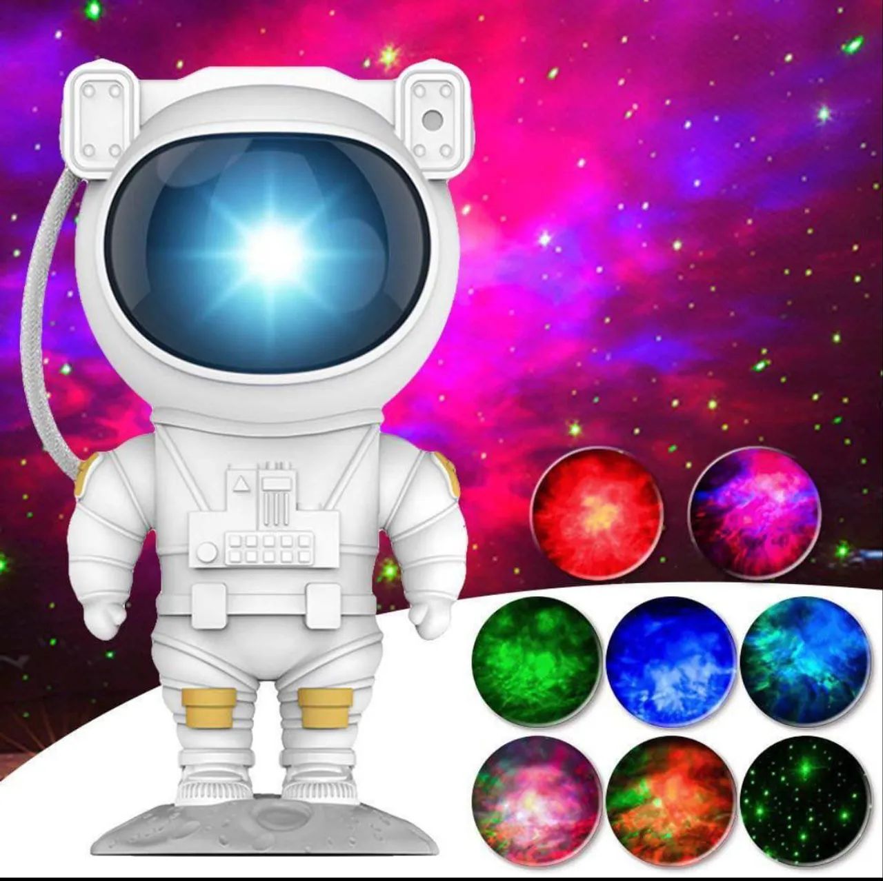 Projetor de astronauta galáxia iluminação - Foto 2