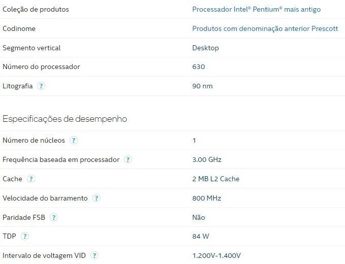 Processador Intel Pentium 4 630 - 3.0GHz  - Socket 775 - Foto 3