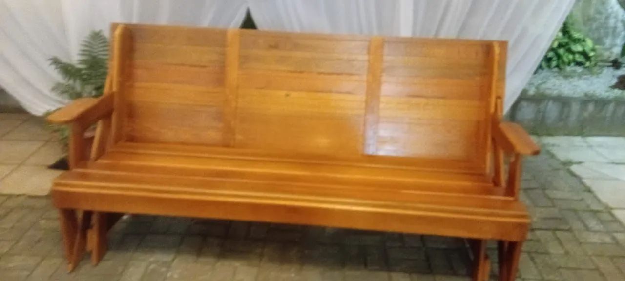 Mesa de madeira para área externa - Foto 3