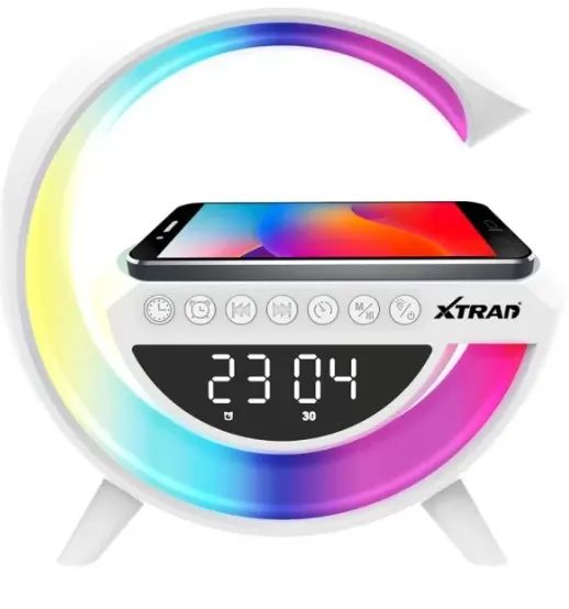 Caixa de Som Bluetooth Rgb Xtrad XDG-8601 com Indução, Relógio e Fm   - Foto 3