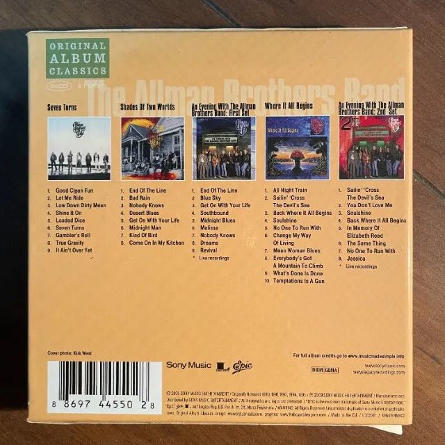 The Allman Brothers Band - Box Original Album Classics (Importado, 5 CDs) - Foto 3