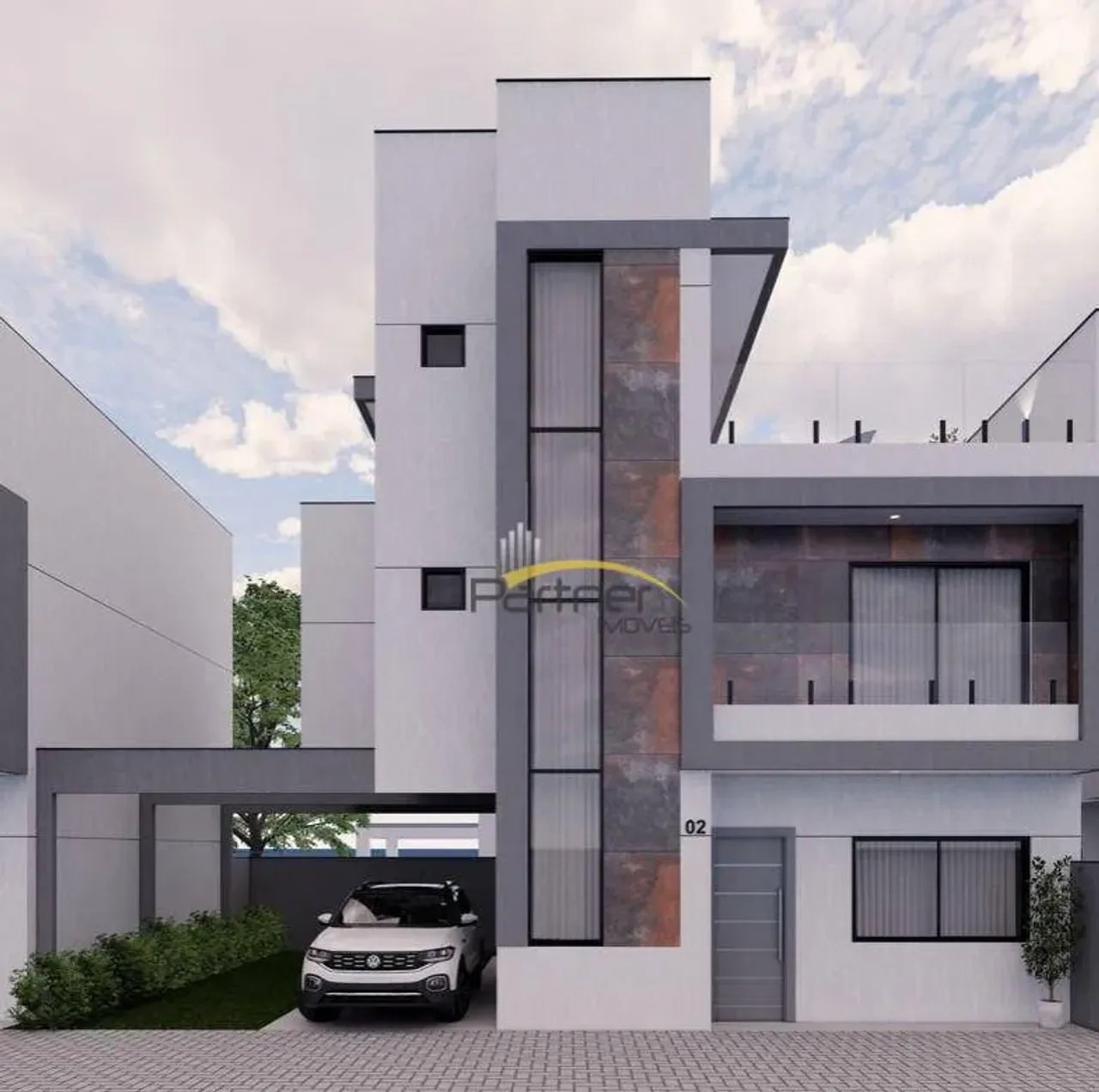 Sobrado com 3 dormitórios à venda, 129 m² por R$ 850.000,00 - Capão Raso - Curitiba/PR