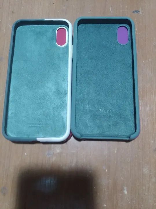 Kit 4 Capas de Silicone para iPhone XS - Novas - Foto 3