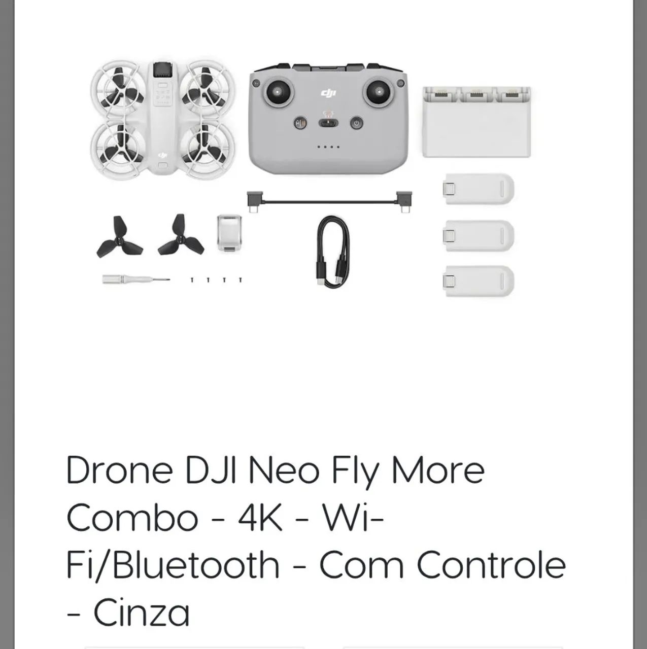 Drone DJI Neo Fly More Combo 4K Wi-Fi/Bluetooth - Foto 4