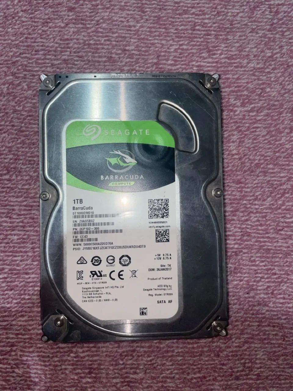 HD Seagate barracuda 1TB